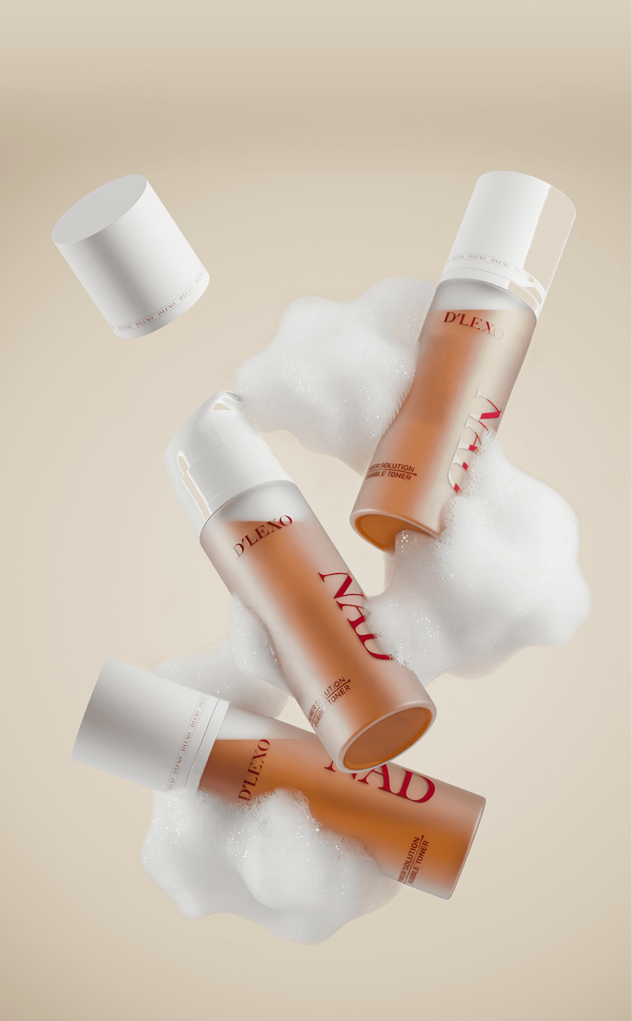 D'Lexo NAD pěnové tonikum nové generace s extra antiage efektem