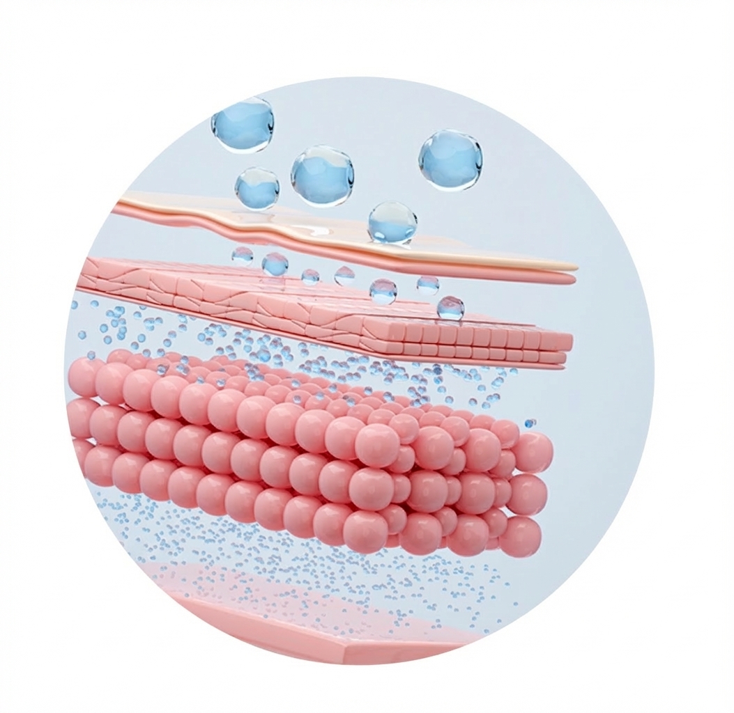 Vrstvy kůže s kyselinou hyaluronovou